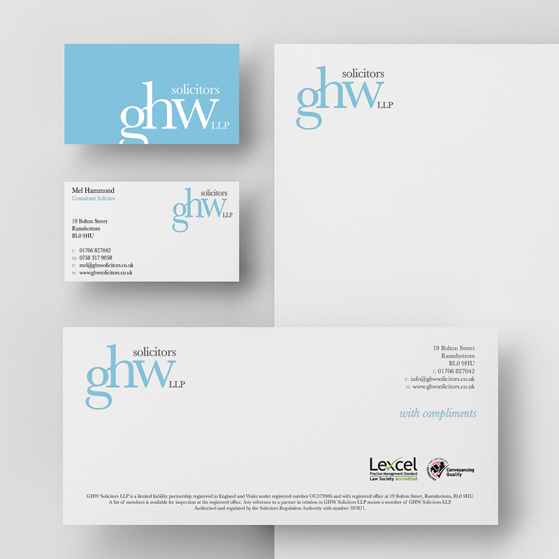 Image of branded business stationary for the service page Printers in Lancashire